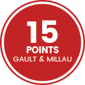Badge 15 points Gault & Millau – Restaurant Mont-Rouge Haute-Nendaz